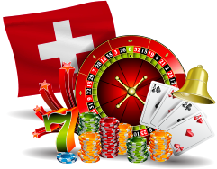 drapeau suisse jeux casino jetons cartes