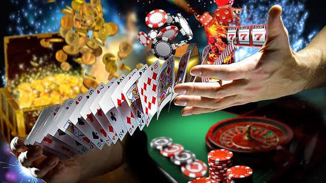 jeux casino main cartes jetons dés